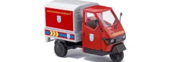 BUSCH 48449 Piaggio Ape 50 Werkfeuerwehr Chempark | Blaulichtmodell 1:87