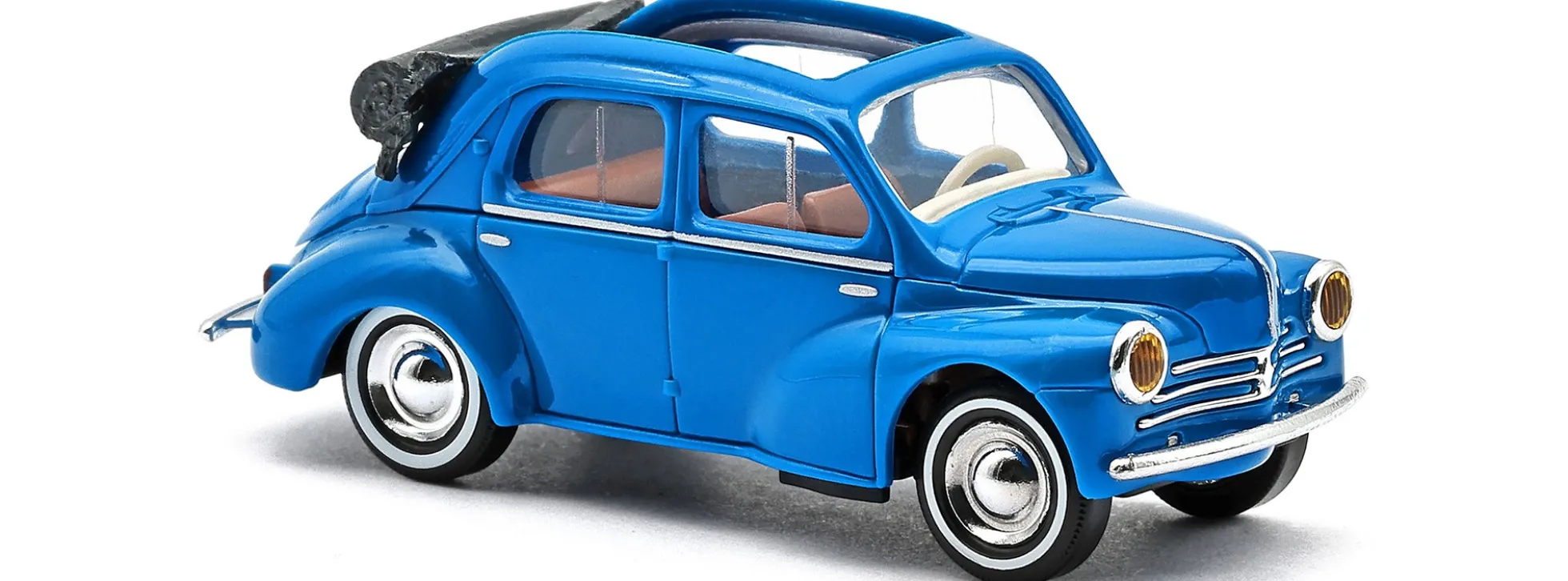 BUSCH 46571 Renault 4 CV Cabriolimousine blau | Modellauto 1:87