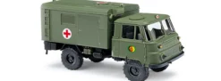 BUSCH 50254 Robur LO2002 A Sanitätskraftwagen Grenztruppe NVA Militärmodell 1:87