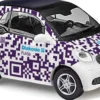 BUSCH 50723 Smart Fortwo Coupe Diakonie Fulda | Baujahr 2014 | Modellauto 1:87