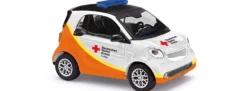 BUSCH 50726 Smart Fortwo Coupe 2014 DRK Fulda | Blaulichtmodell 1:87