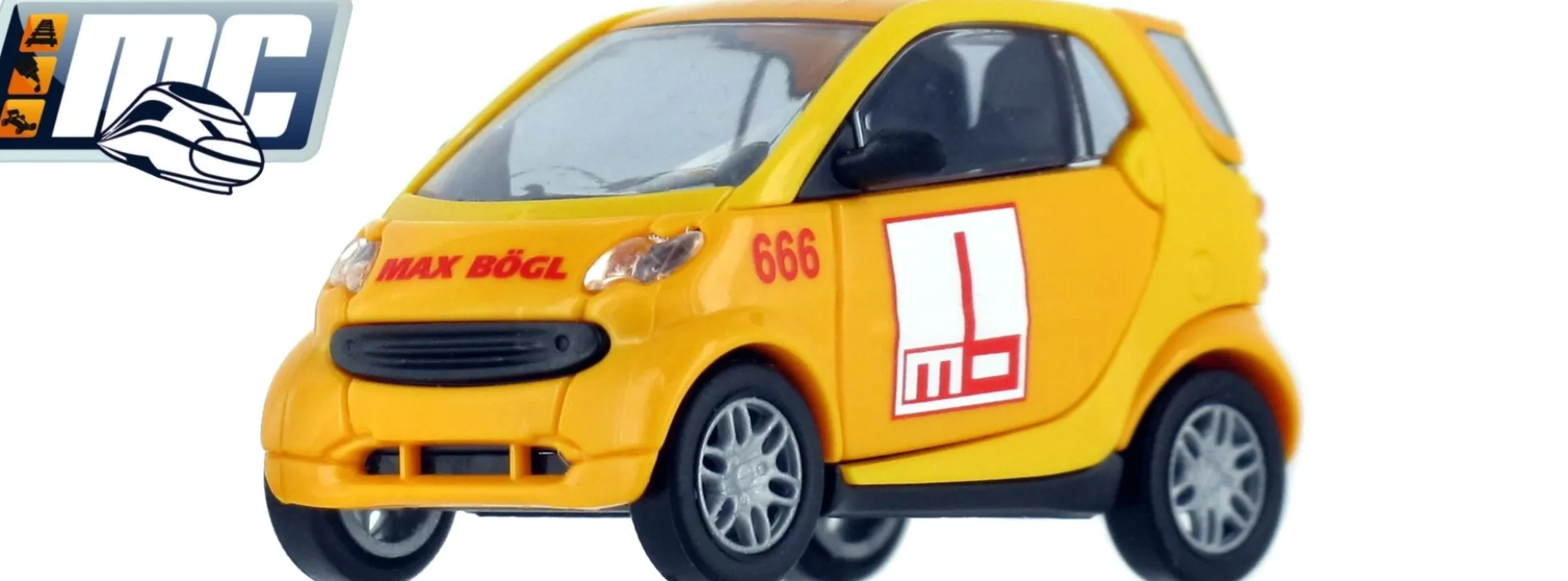 BUSCH 48900-182 Smart Fortwo Max Bögl | Modellauto 1:87