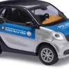 BUSCH 50720 Smart Fortwo 2014 Polizei Blaulichtmodell 1:87
