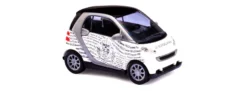 BUSCH 46125 Smart Fortwo »Polizei Luxemburg« Modellauto 1:87