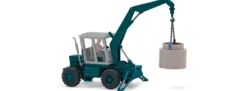 BUSCH 54405 TIH 445 Schlepper mit Fahrer und Betonrohr 1975 | Baumaschinenmodell 1:87