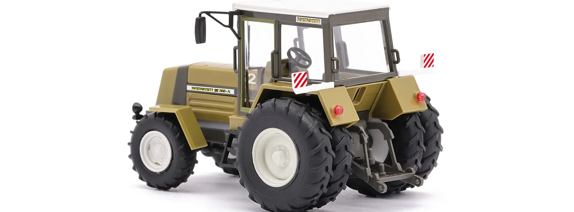 BUSCH 50423 Traktor Fortschritt ZT 325 A mit Doppelbereifung grün 1984 | Landwirtschaftsmodell 1:87