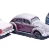 BUSCH 89010 Verschneite Autos | 3 Stück | Automodell 1:87