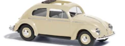 BUSCH 52945 VW Käfer mit offenem Stoffdach beige 1952