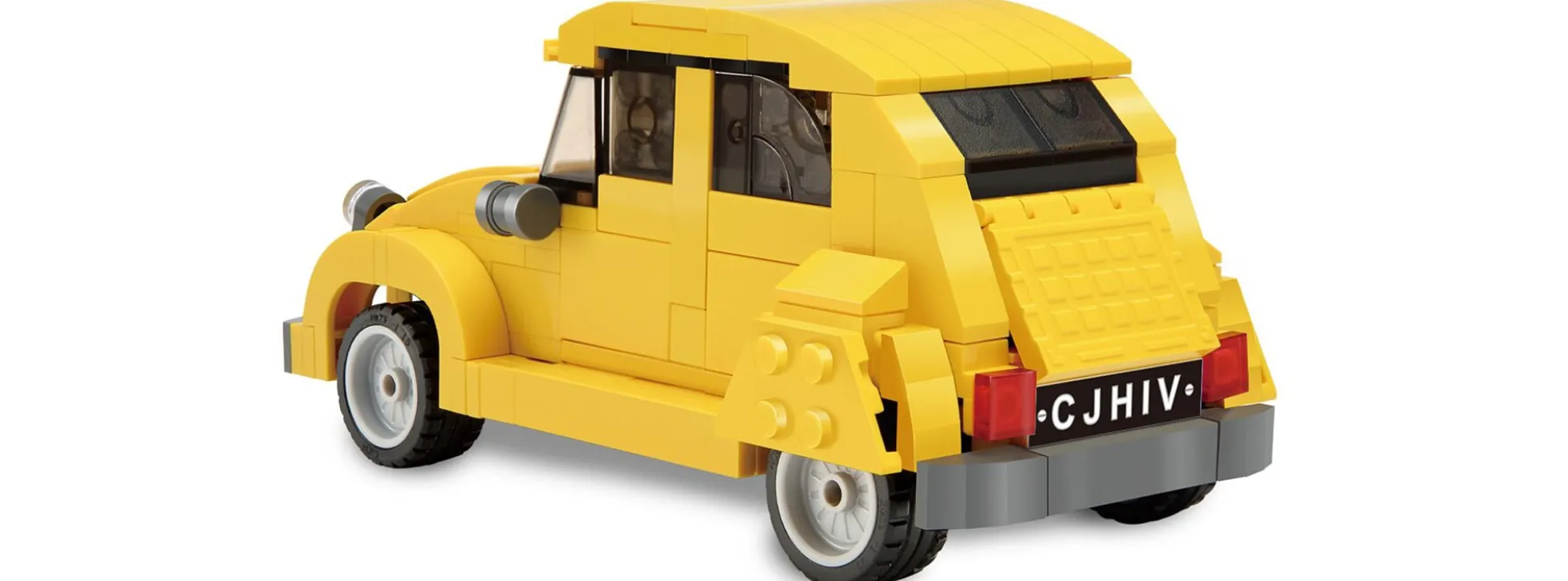 CaDA C55021W Citroen 2CV gelb | Auto Baukasten 1:24