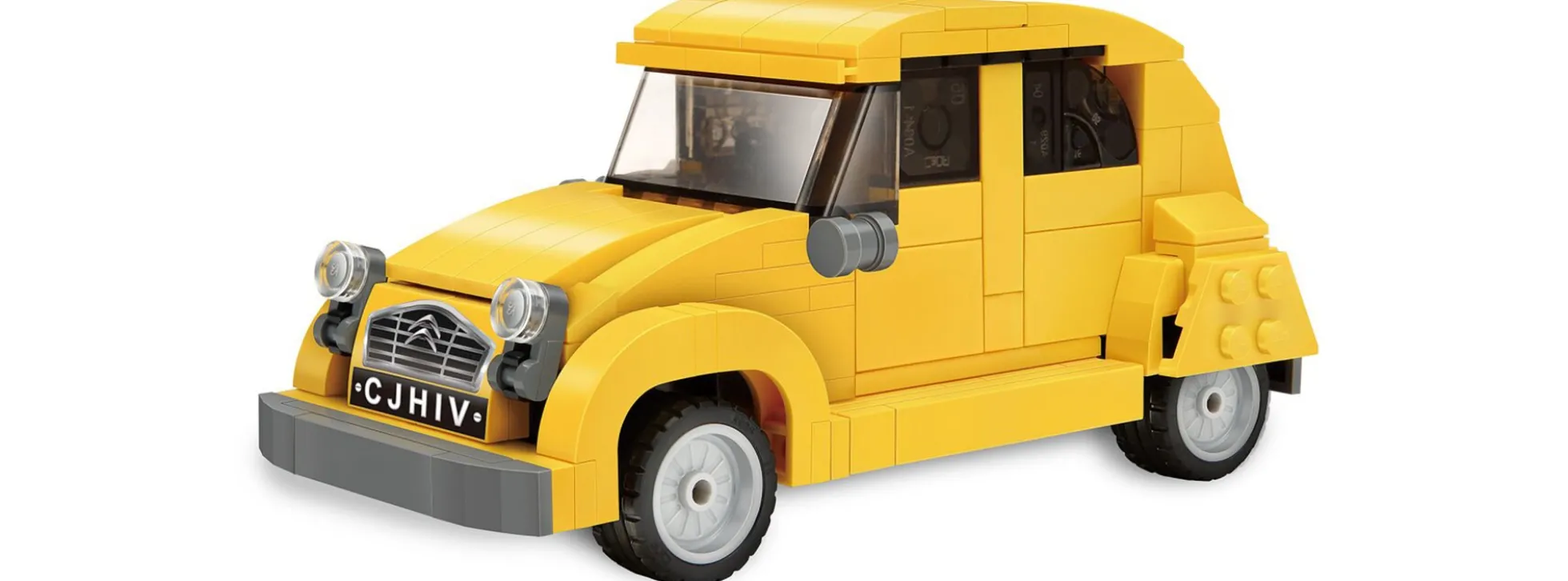 CaDA C55021W Citroen 2CV gelb | Auto Baukasten 1:24
