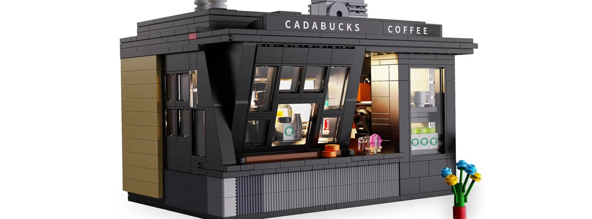 CaDA C66005W Coffee House Cadabucks | LED | Gebäude Baukasten 1:30