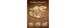 CaDA C59014W Dinosaurier Fossil Velociraptor Bricks | Dino Baukasten