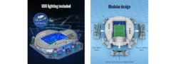 CaDA C66022W Etihad Stadion Manchester City FC | LED Beleuchtung | Gebäude Baukasten 1:400
