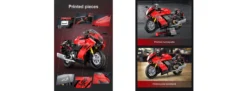 CaDA C64051W Suzuki Hayabusa rot | Motorrad Baukasten 1:6