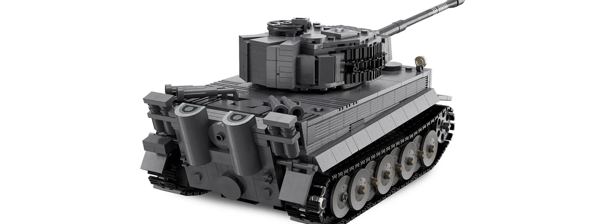 CaDA C61071W Tiger I grau Bricks | 2,4GHz | Panzer Baukasten 1:35