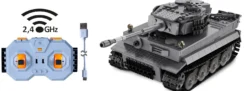 CaDA C61071W Tiger I grau Bricks | 2,4GHz | Panzer Baukasten 1:35