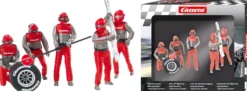 Carrera 21131 Digital 132 / Evolution Figurensatz Mechaniker, rot | 5 Stück | 1:32