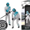 Carrera 21133 Digital 132 / Evolution Figurensatz Mechaniker, silber | 5 Stück | 1:32