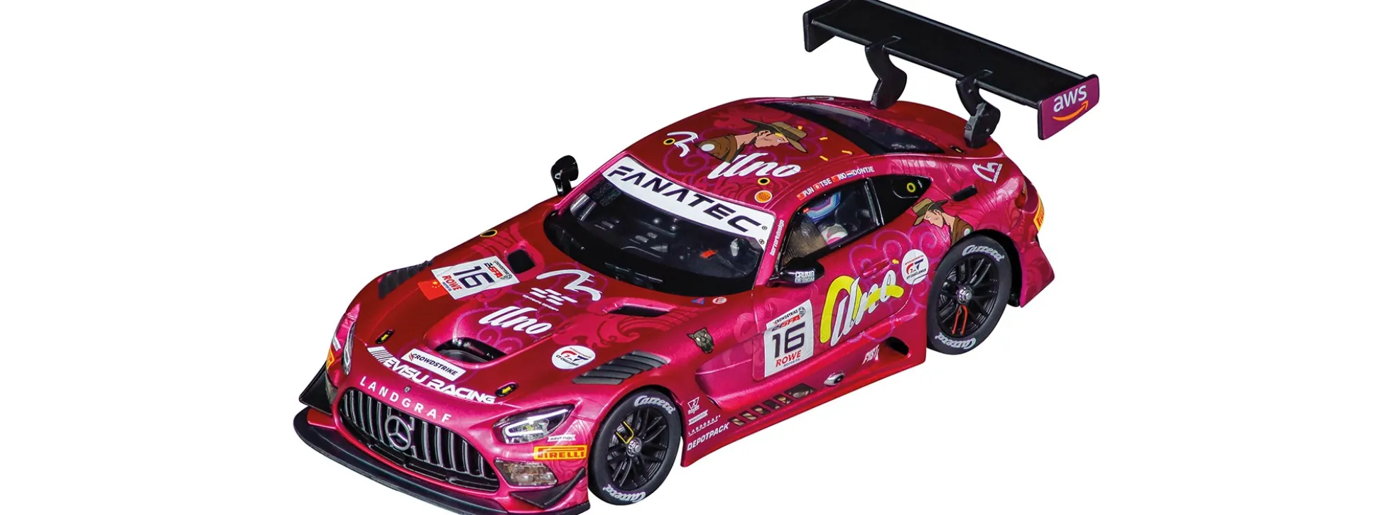 Carrera 32062 Digital 132 Mercedes-AMG GT3 Evo | Unoracing Team Landgraf No. 16 | Slot Car 1:32