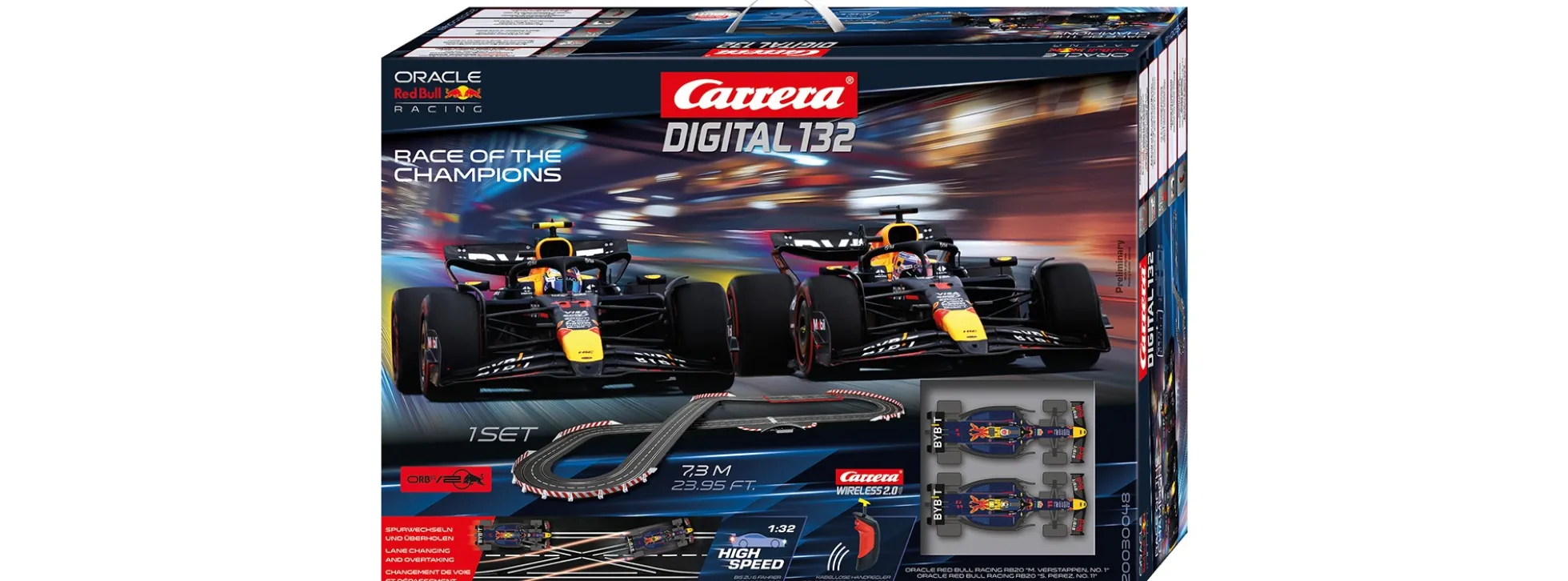Carrera 30048 Digital 132 Race Of The Champions | WIRELESS 2.0 | Autorennbahn Grundpackung 1:32