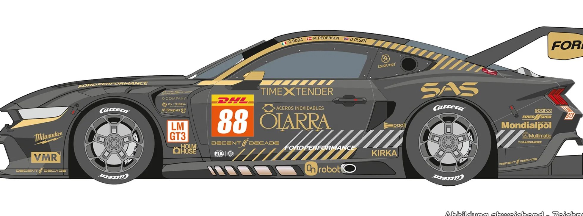 Carrera 27870 Evolution Ford Mustang GT3 | Proton Competition No. 88 | Slot Car 1:32