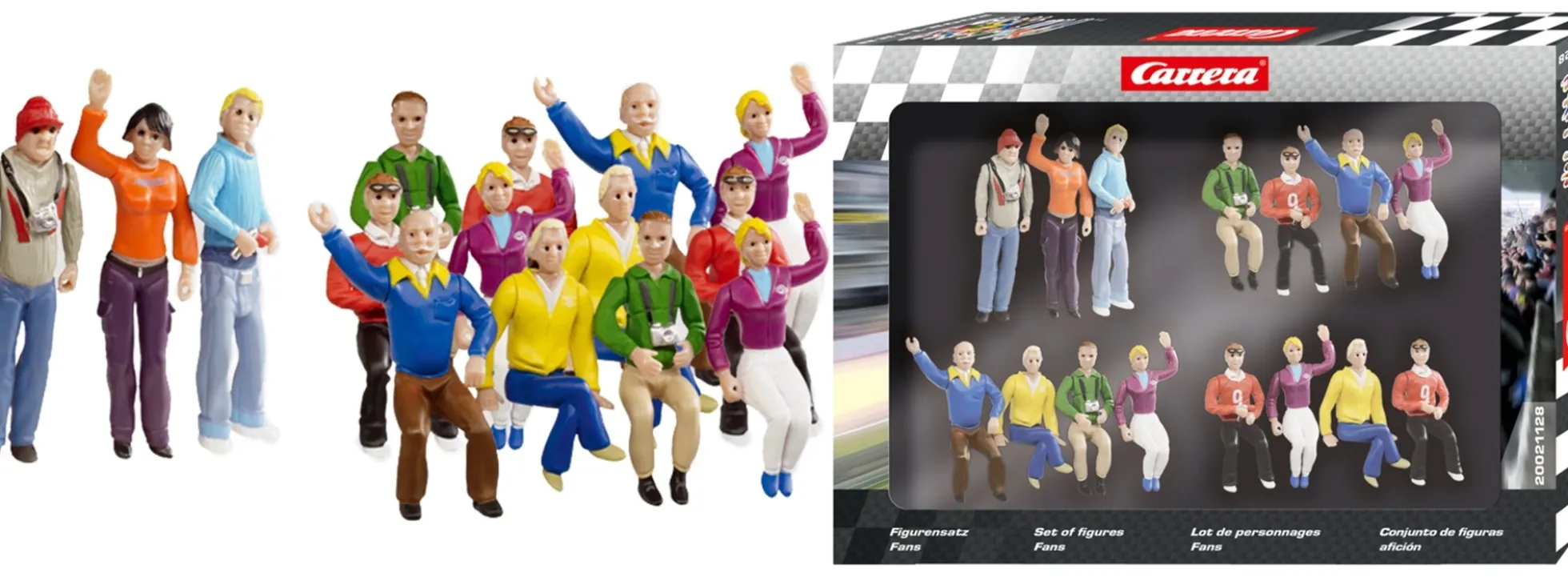 Carrera 21128 Figurensatz Fans | 15 Stück | Evolution / Digital 132 | 1:32