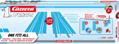 Carrera 67002 FIRST Schienen-Set mit Engstelle | Autorennbahn-Schienen 1:50