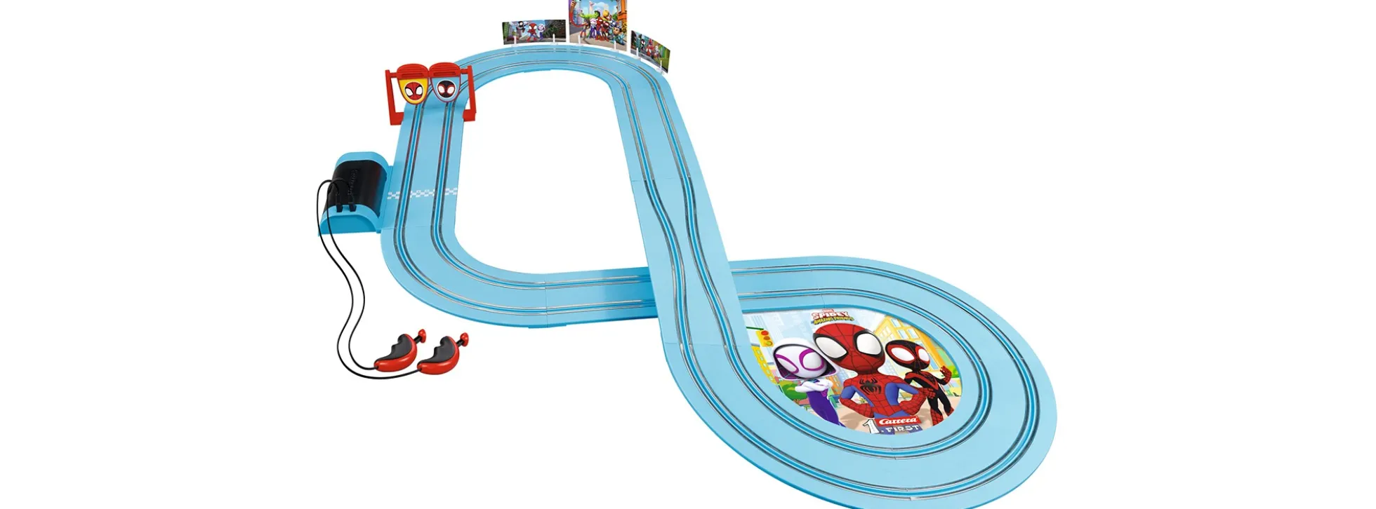 Carrera 63050 FIRST Spidey - Go Spidey Go! | Autorennbahn Grundset | ab 3 Jahren