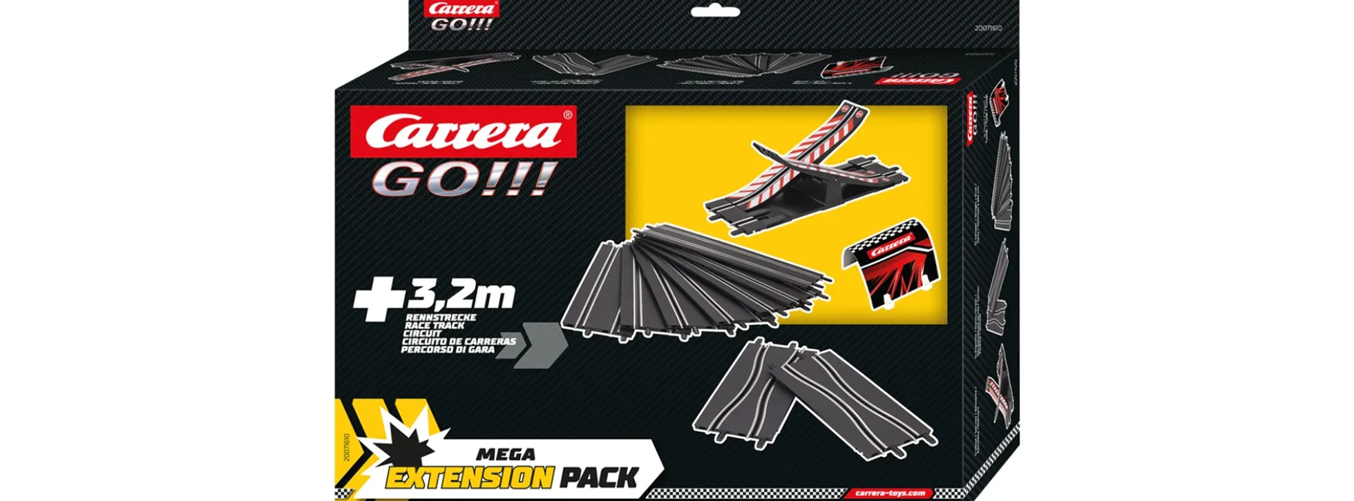 Carrera 71610 Go!!! Extension Pack - Mega | Autorennbahn Schienen 1:43