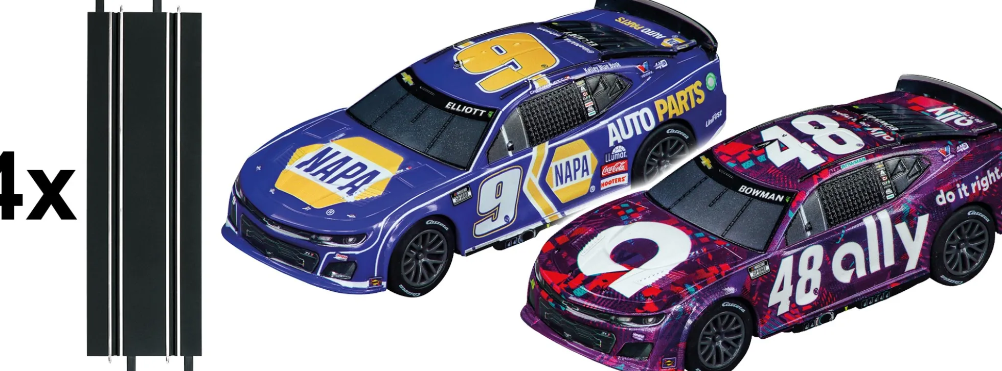 Carrera 71606 Go!!! Extension Pack - Nascar Racer | Autorennbahn Zubehör 1:43