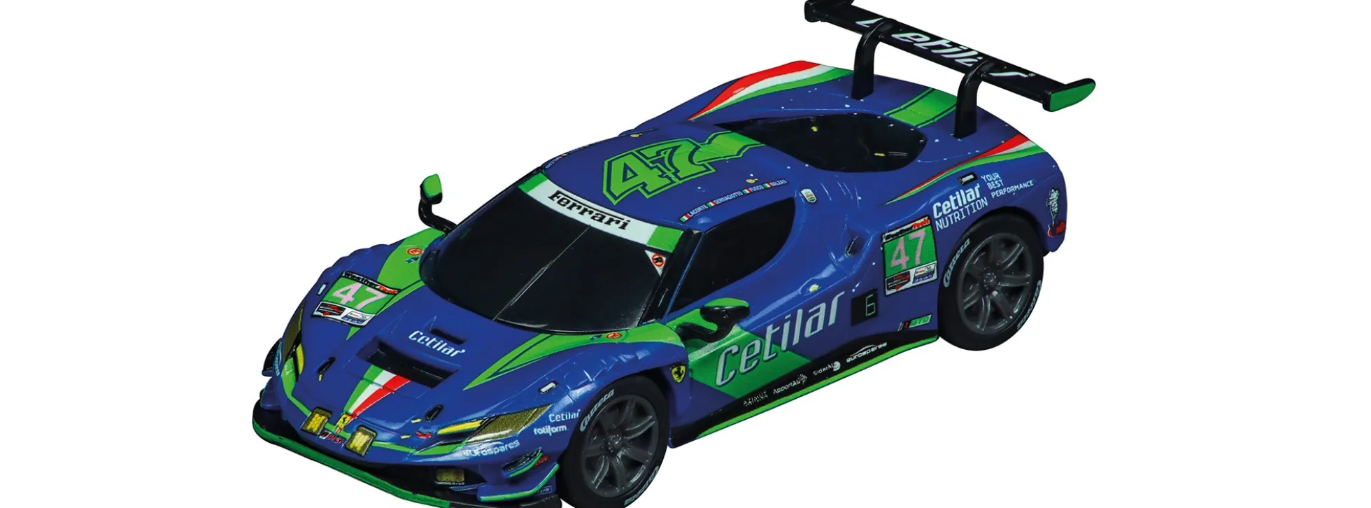 Carrera 64243 Go!!! Ferrari 296 GT3 | Cetilar Racing No.47 | Slot Car 1:43