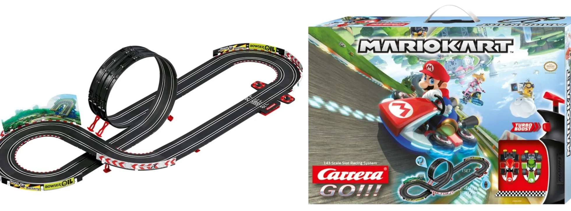 Carrera 62491 Go!!! Nintendo Mario Kart 8 | Autorennbahn Grundpackung 1:43