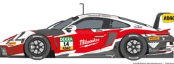 Carrera 51051 HYBRID Porsche 911 GT3 R | Razoon – more than racing No. 14 | Slot Car 1:50