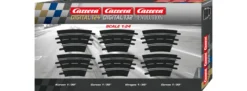 Carrera 20577 Kurve 1/30° | 6 Stück | Evolution 1/32 + Exclusiv 1/24
