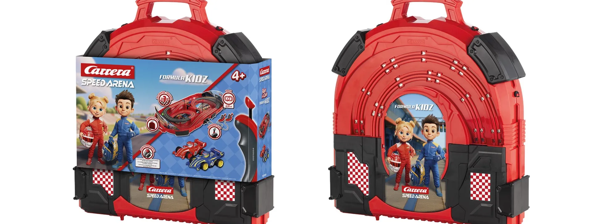 Carrera 16004 SPEED ARENA Formula Kidz | Autorennbahn Grundset | Ab 4 Jahren