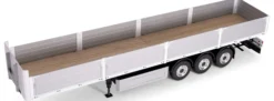 CARSON 500907740 3-Achs Baustoff-Auflieger | Bausatz für RC-Trucks 1:14