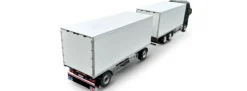 CARSON 500907731 2-Achs-Kofferanhänger | Bausatz für RC Truck 1:14
