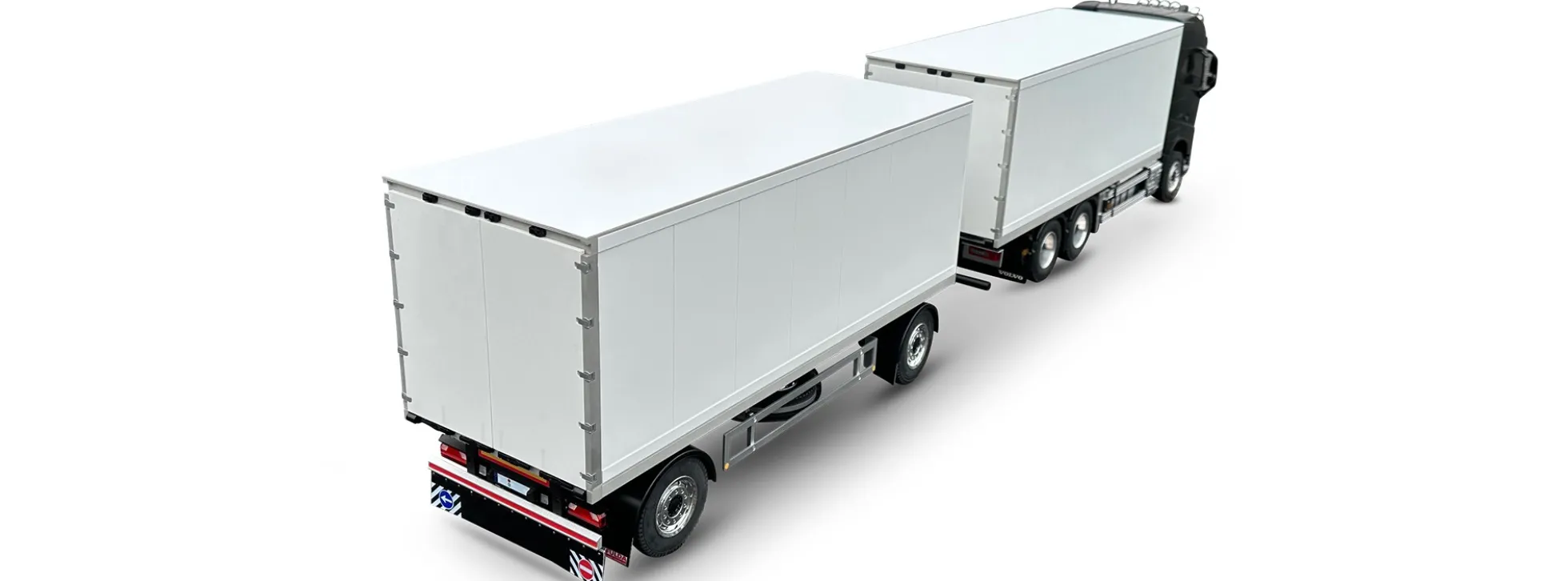CARSON 500907731 2-Achs-Kofferanhänger | Bausatz für RC Truck 1:14