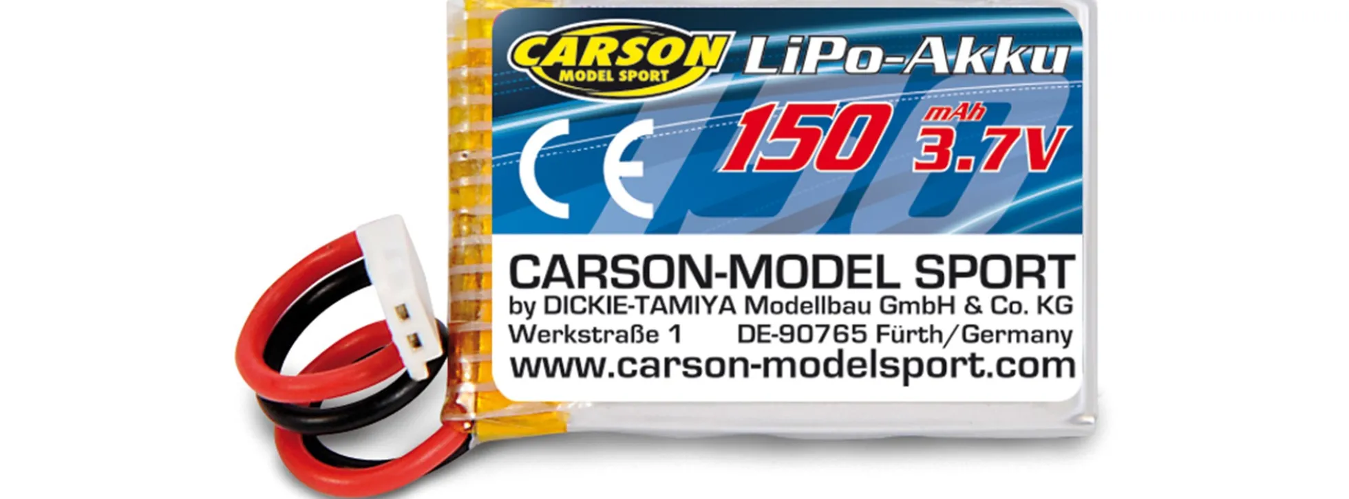 CARSON 500608298 Akku 150mAh | LiPo | 3.7V | Molex Stecker