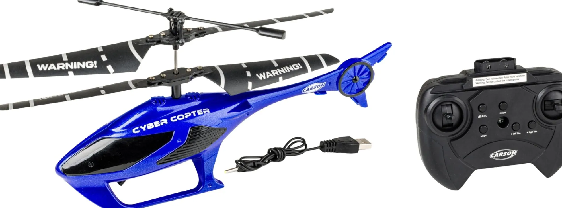 CARSON 500507193 Cyber Copter blau | IR | 2 Kanal | RTF | RC Hubschrauber