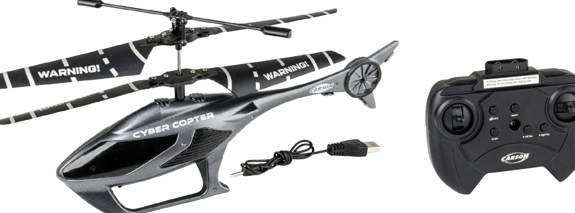 CARSON 500507191 Cyber Copter grau | IR | 2 Kanal | RTF | RC Hubschrauber