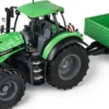 CARSON 500907705 Deutz-Traktor 8280 TTV mit Hänger | RTR | RC Traktor 1:16