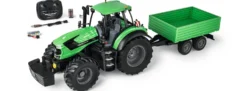 CARSON 500907705 Deutz-Traktor 8280 TTV mit Hänger | RTR | RC Traktor 1:16