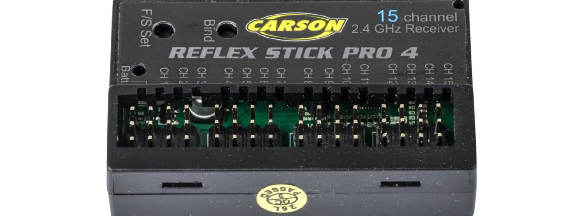 CARSON 500501552 Empfänger für Reflex Stick Pro 4 | 15-Kanal | 2.4GHz