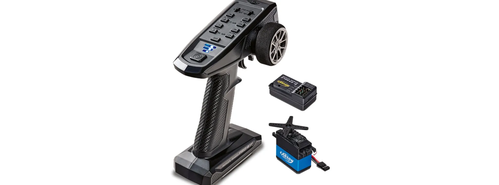 CARSON 500500111 FS Reflex Wheel Pro 4 | 2.4GHz + Servo 5kg