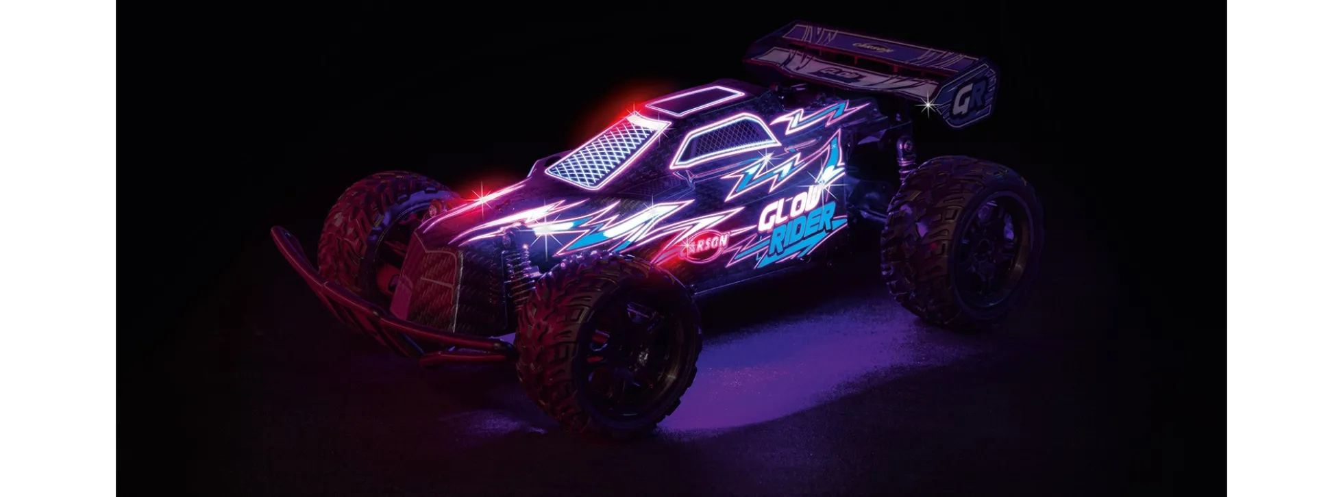 CARSON 500404299 Glow Rider blau | 2.4 GHz | RTR | RC Auto 1:12