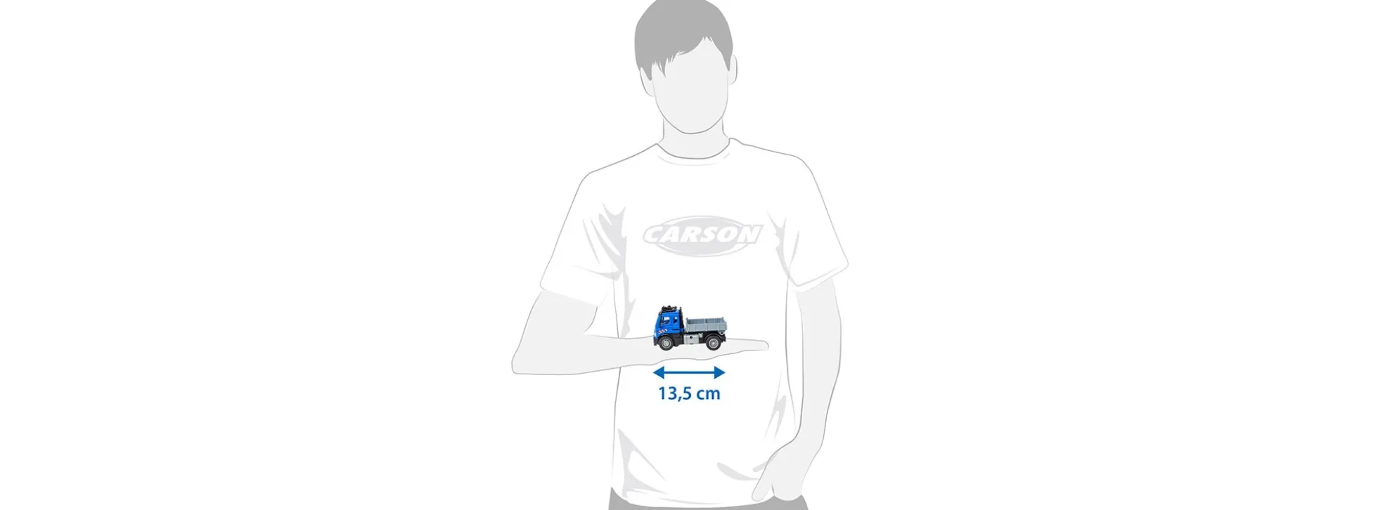 CARSON 500907684 Kipper | Nano City | 2.4GHz | RTR | RC Spielzeug 1:50