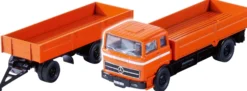 CARSON 500504159 MB 1620 Pritsche mit Anhänger | 2.4GHz | RC-LKW 1:87 Spur H0
