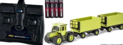 CARSON 500504174 MB Trac 1800 mit 2x Anhänger | 2.4GHz | RC Traktor 1:87 Spur H0