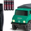 CARSON 500504165 MB Unimog U406 Forst mit Hänger | 2.4GHz | RC Auto 1:87 Spur H0